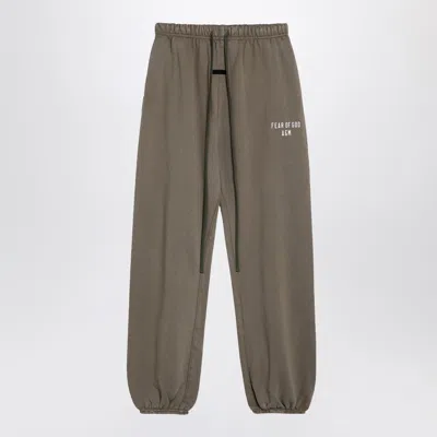 Essentials Logo-printed Tie-dye Track Pants In Green