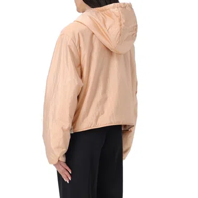 Jil Sander Blend Silk Zip-up Hooded Jacket