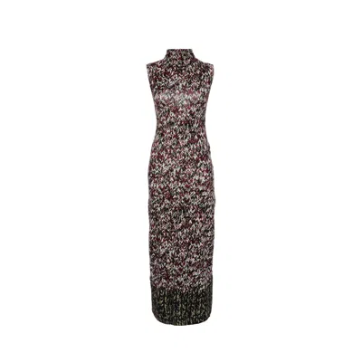 Shop Loewe Knit Print Long Dress