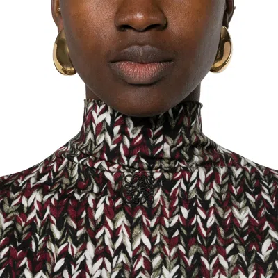 Loewe Anagram-embroidered Knit-print Dress