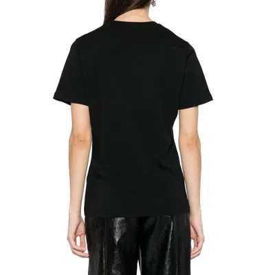 Moschino Black Regular Fit T-shirt With Logo And Heart Graphic