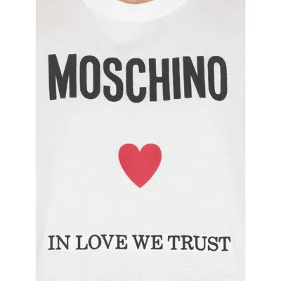 Moschino Couture Couture In Love We Trust T Shirt In White