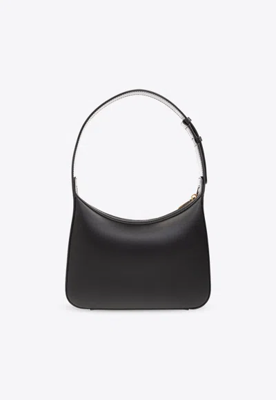 Dolce & Gabbana Leather Tote Bag With Logo Plaque In Black