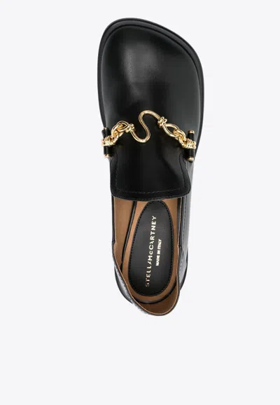 Stella Mccartney 45 Metallic Plaque Pumps In Black