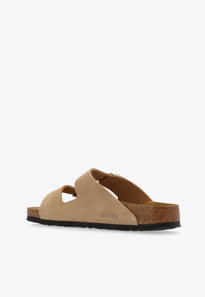 Birkenstock Beige Regular Arizona Soft Footbed Sandals In Beige