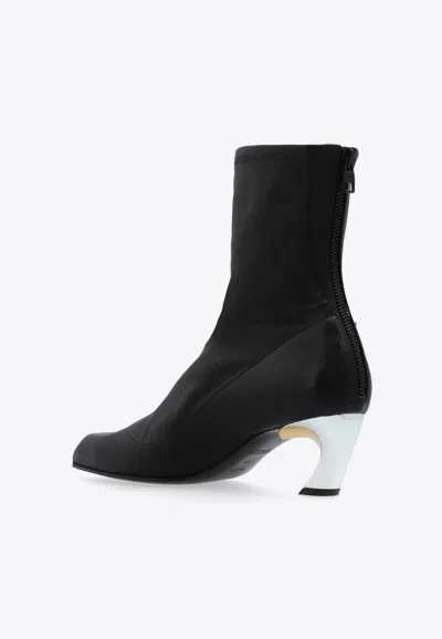 Alexander Mcqueen Armadillo Leather Boots In Black