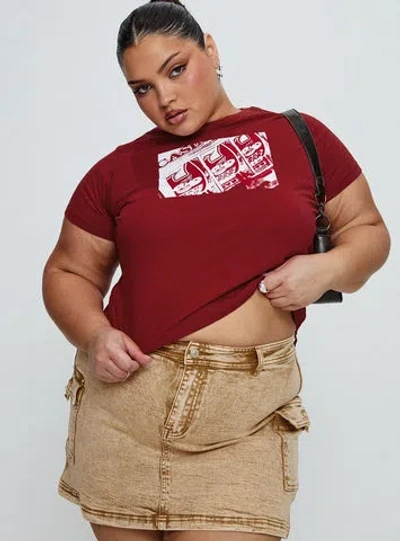 PRINCESS POLLY CURVE YOU DO YOU TEE RED CURVE 
