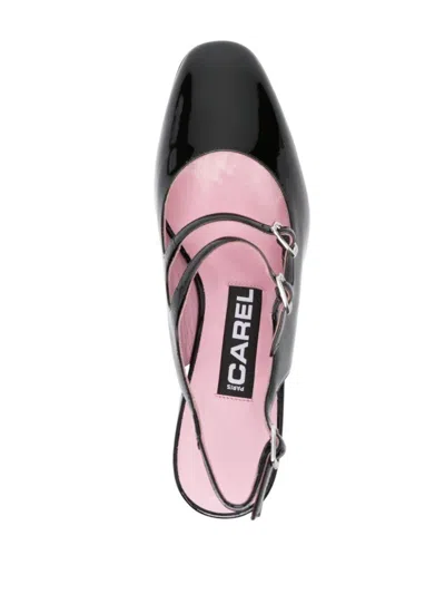 Carel Paris Banana Patent Leather Slingback Pumps