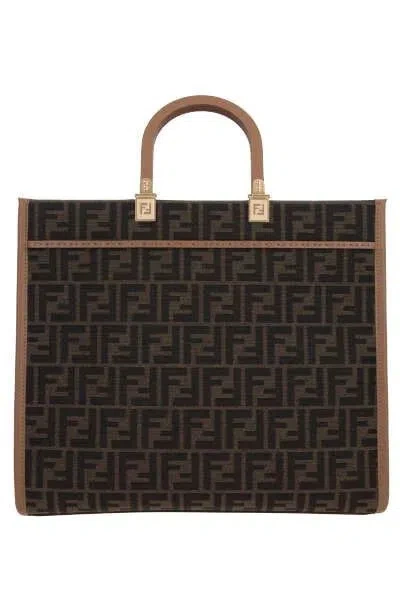 Fendi Brown Sunshine Medium Satchel Bag