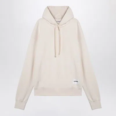 Jil Sander Ivory Sweater With Logo Patch
