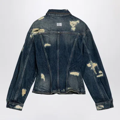 Marc Jacobs The Rip And Repair Fluted Denim Jacket Casual Jackets And Parka