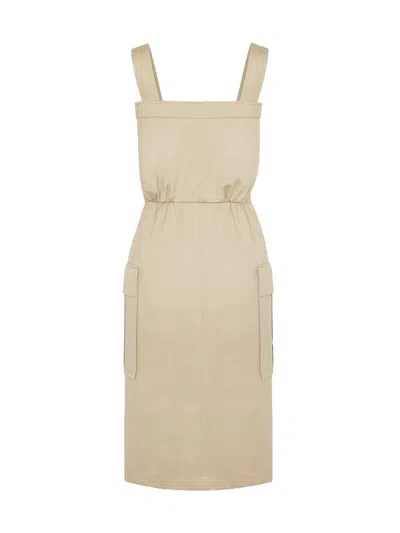 Saint Laurent Women's Casual Style Sleeveless Cotton Medium Dress