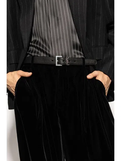 Saint Laurent Logo Plaque Belt