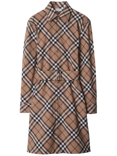 Shop Burberry Dresses In Linden