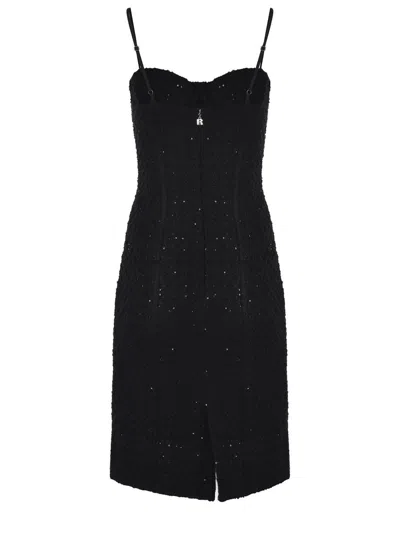 Rotate Birger Christensen Rotate Birgerchristensen Boucle Midi Dress In Black