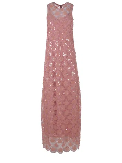 Rotate Birger Christensen Dress Rotate In Pink