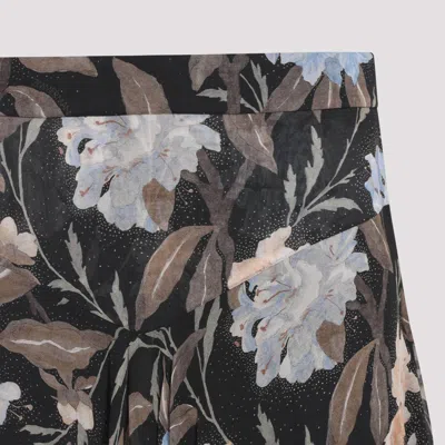 Zimmermann Black Eden Handkerchief Viscose Midi Skirt In Black