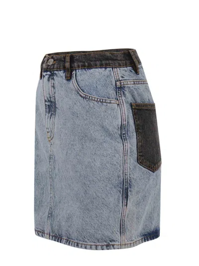 Rotate Birger Christensen Rotate Birgerchristensen Skirts In Denim Blu Medio