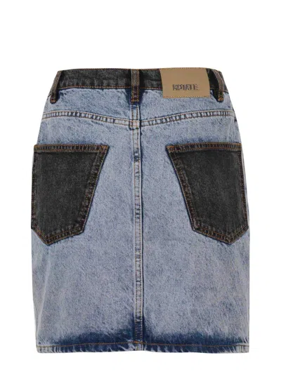 Rotate Birger Christensen Rotate Birgerchristensen Skirts In Denim Blu Medio