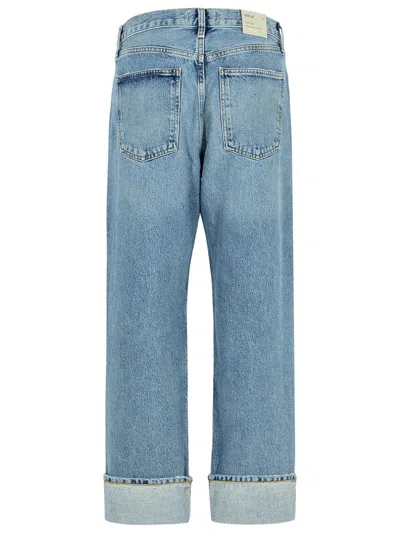 Agolde Used Effect Fran Jeans In Blue