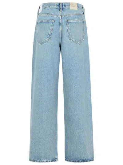 Agolde Lana Rigid Mid-rise Straight-leg Jeans In Blue