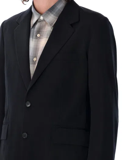 Auralee Black Light Wool Max Gabardine Blazer In Top Black