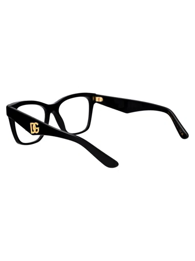 Dolce & Gabbana Square-frame Clear-lenses Glasses In 501 Black