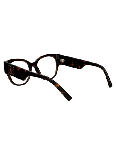 Dolce & Gabbana 52mm Butterfly Optical Glasses In Black