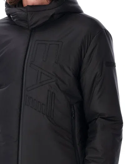 Ea7 Puffer Jacket In Black