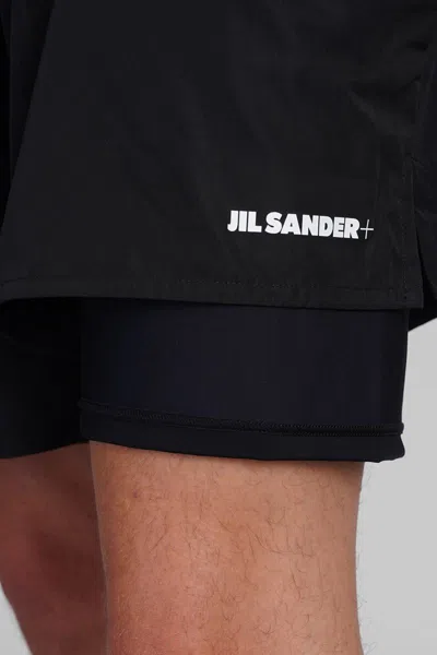 Jil Sander Logo-print Track Shorts In Black