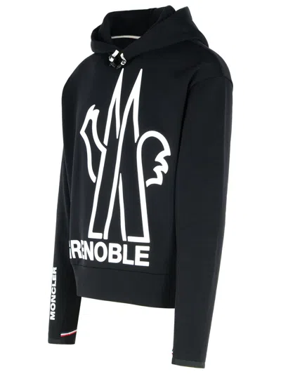 Moncler Logo Hoodie In Black