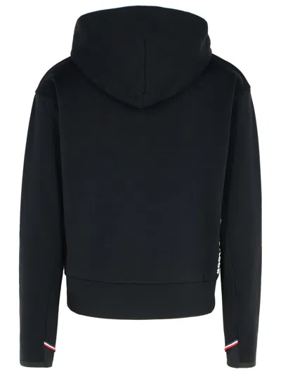 Moncler Logo Hoodie In Black