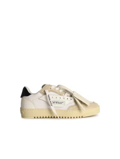 OFF-WHITE OFF-WHITE '5.0' WHITE COTTON BLEND SNEAKERS 