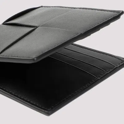 Bottega Veneta Intrecciato Passport Holder In Black