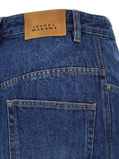 Isabel Marant Étoile Marant Etoile Vandy Denim Cotton Skirt In Blue