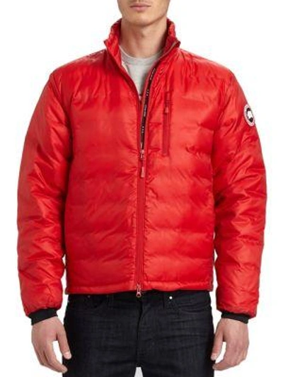 Shop Canada Goose Lodge Down Jacket In Graphite