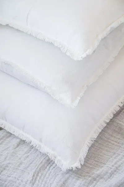 Anaya So Soft Linen Down-alternative Pillow In White