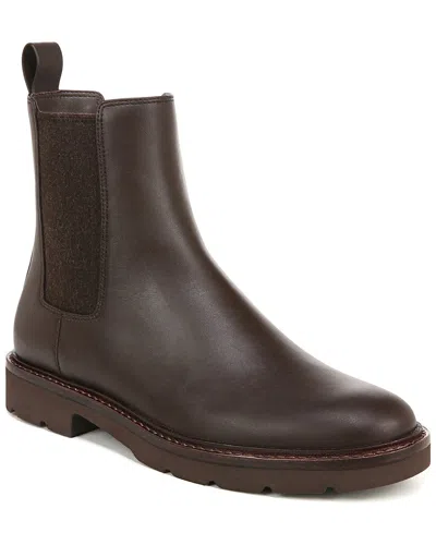 Vince Ryker Leather Bootie In Brown