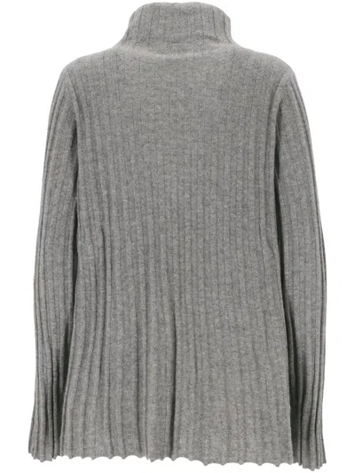 Hemisphere Ribbed Roll-neck Sweater In Multicolor