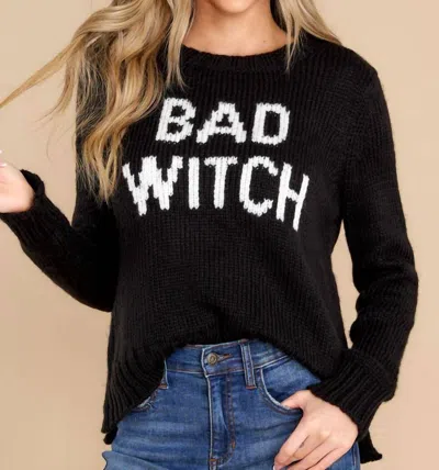 Wooden Ships Bad Witch Sweater In Black In Black