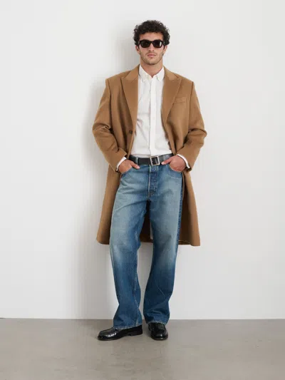 Alex Mill Abram Top Coat In Wool In Camel