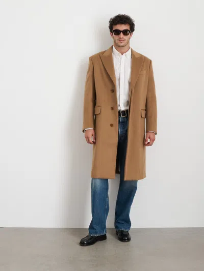 Alex Mill Abram Top Coat In Wool In Camel