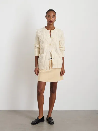 Alex Mill Agnes Cardigan In Ivory