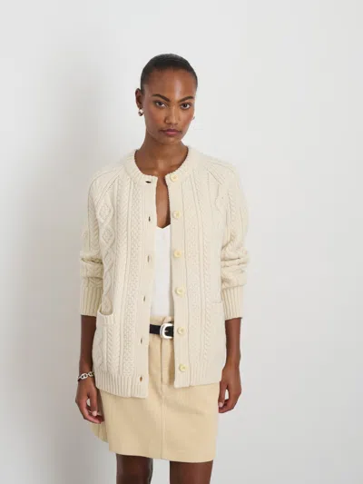 Alex Mill Agnes Cardigan In Ivory