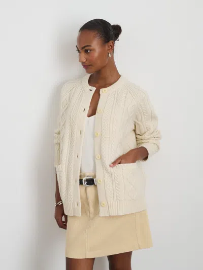 Alex Mill Agnes Cardigan In Ivory