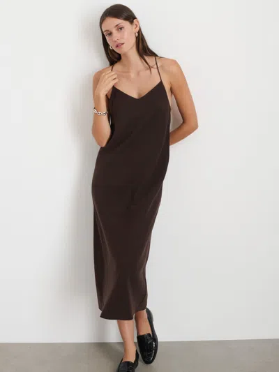 Alex Mill Alexis Dress In Lyocell In Hickory