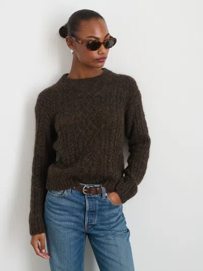 Alex Mill Catskill Sweater In Dark Timber