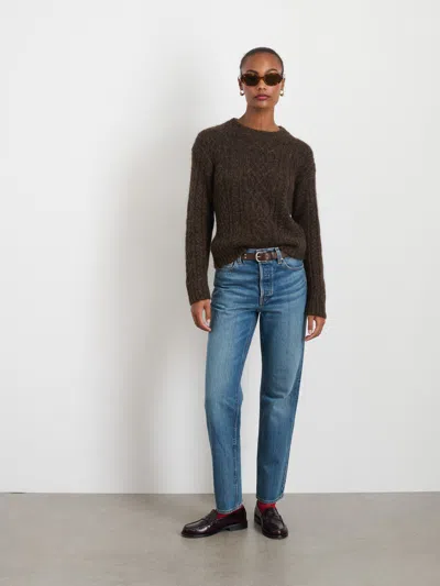 Alex Mill Catskill Sweater In Dark Timber
