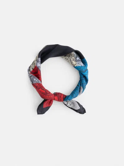 Alex Mill Italian Diamond Paisley Scarf In Silk In Multi