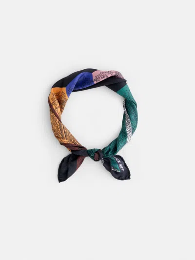 Alex Mill Italian Block Paisley Scarf In Silks In Multi